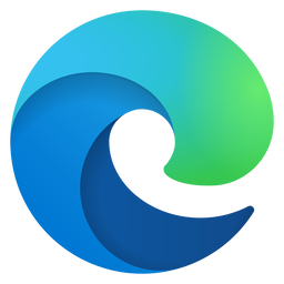 Microsoft Edge web browser circular logo with blue and green gradient.