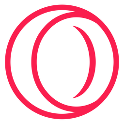 Red opera-style theater mask icon with stylized eye and mouth features.